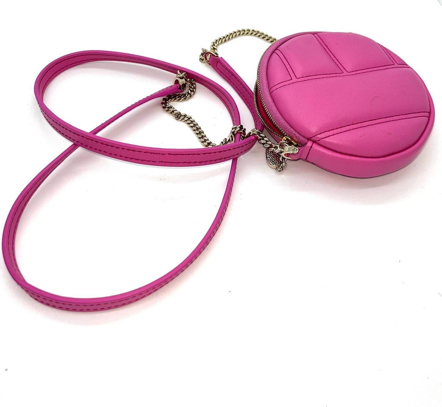 BVlgari Round Micro Tracolla Rosa