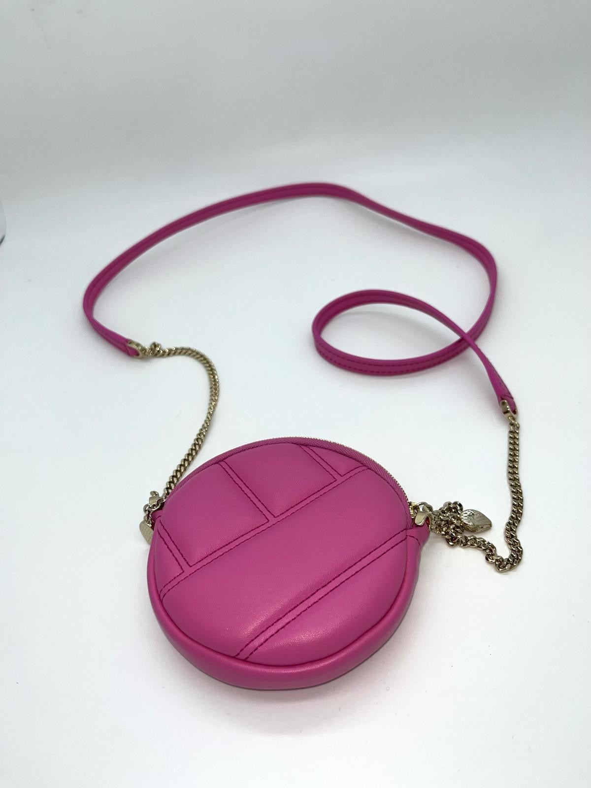 BVlgari Round Micro Tracolla Rosa