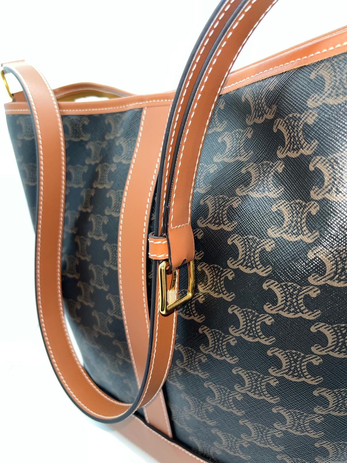 Celine Triomphe Canvas Small Bucket